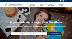 Desktop Screenshot of laroutedeslangues.com